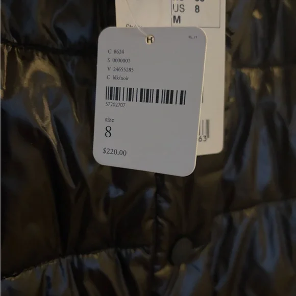 Fire+Ice Puffer Shiny Black A-Line Skirt - Picture 7 of 7